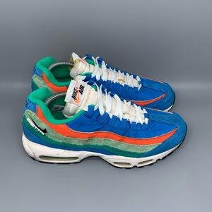 Nike Air Max 95 Running Club Multi-Color Running Shoes DH2718-400 Men's Sz‎ 9.5